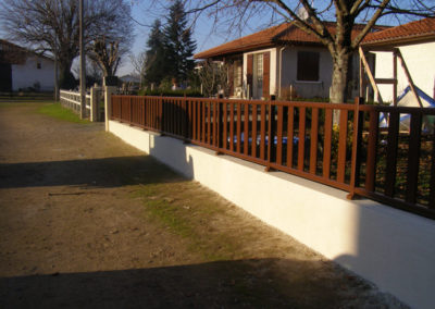 clôture lames ajourées contemporain
