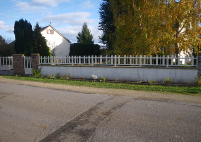 clôture mixte traditionnelle le contemporain ajourée