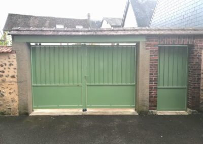 Portail en Alu thermolaqué 2 vantaux, modèle Noaille,